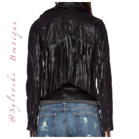 🔥 BlankNYC Fringe Moto Jacket in Let it Ride NWT - Picture 5 of 9